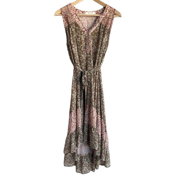 Tea N Lace Hi-Low Floral Print Ruffled Maxi Dress - Picture 6 of 9